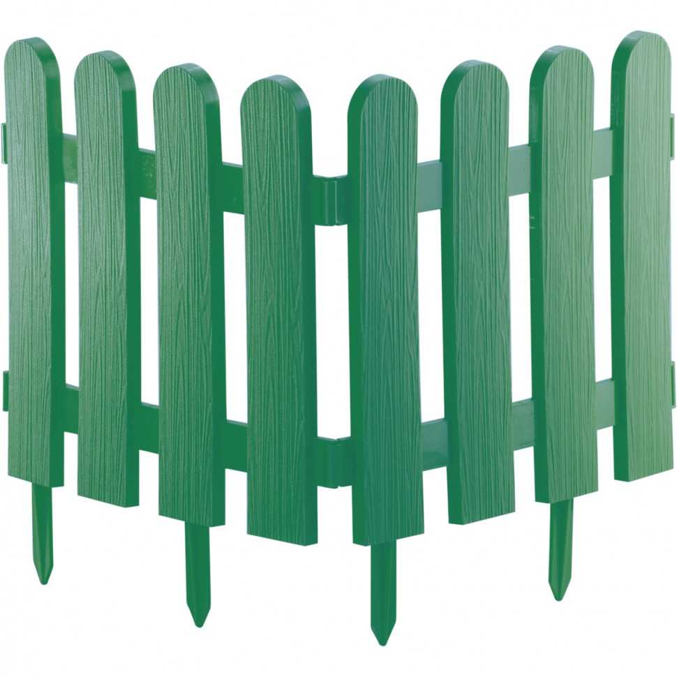Забор декоративный "Классика", 29 х 224 см, зеленый, Россия, Palisad Заборы декоративные фото, изображение