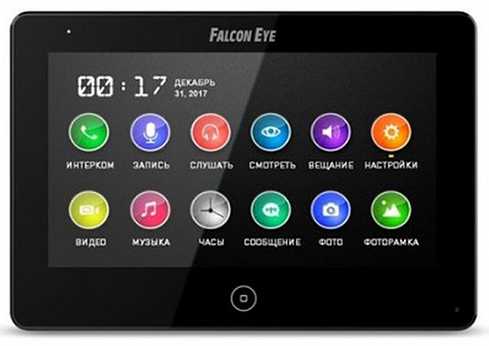 Falcon Eye FE-70 CAPELLA DVR black Цветные видеодомофоны фото, изображение