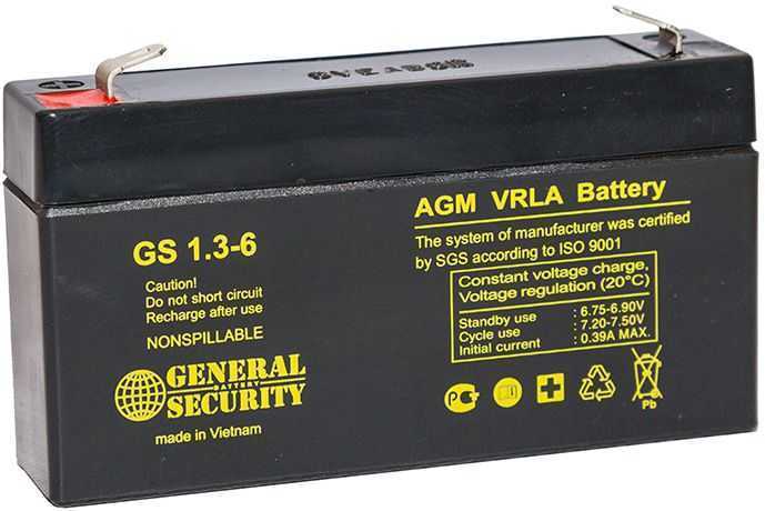 General Security GS 1,3-6 Аккумуляторы фото, изображение