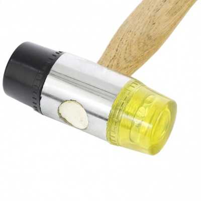 Молоток рихтовочный, бойки 35 мм, комбинированная головка, деревянная ручка Sparta Молотки рихтовочные фото, изображение