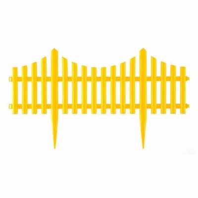 Забор декоративный "Гибкий", 24 х 300 см, желтый, Россия, Palisad Заборы декоративные фото, изображение