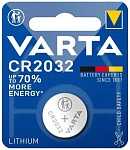 Батарейка Varta ELECTRONICS CR2032 BL1 Lithium 3V (6032) (1/10/100)