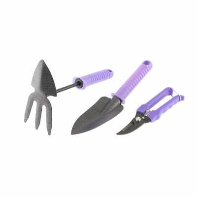 Набор садового инструмента с секатором, пластиковые рукоятки, 3 предмета, Standard, Palisad Наборы мелкого садового инструмента фото, изображение